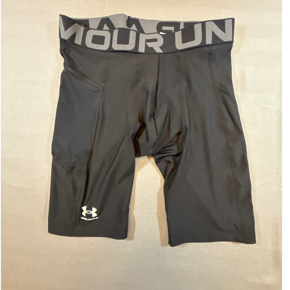 Under Armour HeatGear Compression Shorts Black Training Athletic Large NEW 2215 - Picture 1 of 9